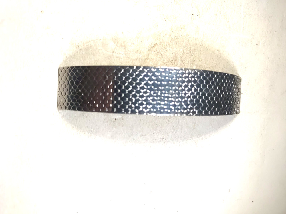 Silver Tone Rugged Textured Hair Barrette Tension Clip